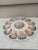 Majolica peach & grey shell oyster Platter Sarreguemines Circa 1930. The platter have 12 shells between rope pattern and...