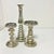 1990s Vintage Boho Chic Modern West Elm Attributed Mercury Glass Candleholders - Set of 3. For Sale - Image 11 of 12