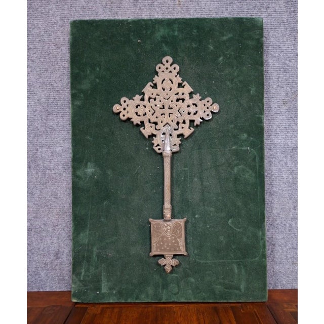 19th Century Silver-Plated Coptic Priests Cross, Ethiopia For Sale - Image 10 of 10