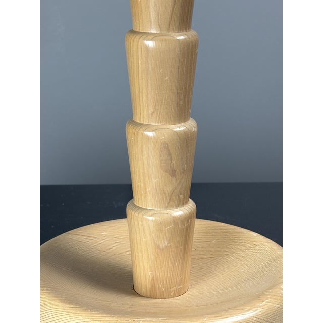 Pine Palm Table Mushroom Lamp from Temde, Switzerland, 1970s For Sale - Image 4 of 13