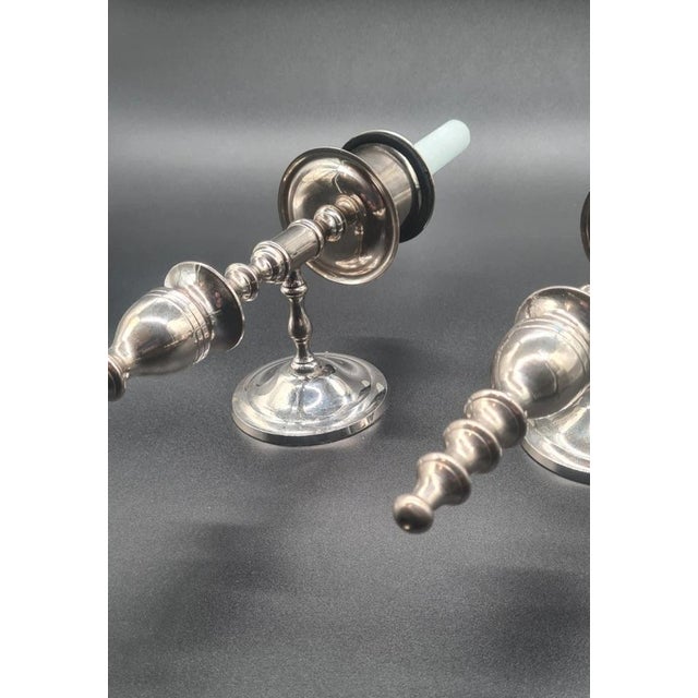 Vintage Chrome Wall Sconces, 1970s, Set of 2 For Sale - Image 6 of 13