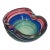1960s Mid-Century Tricolor Murano Glass Geode Bowl Attributed to Archimede Seguso For Sale