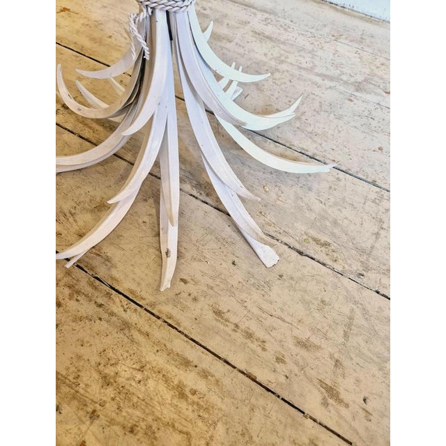 Hollywood Regency Coco Chanel Wheatsheaf Side Table in Metal by Hans Kögl, 1970s For Sale - Image 9 of 12