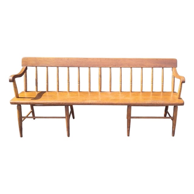 Antique 19th Century Deacons Bench For Sale