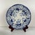 Set of 6 Earthenware Soup Plates “Flora” – Creil and Montereau, 19th Century, Blue Fine earthenware soup plate. from the...