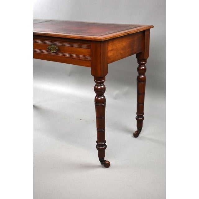 Edwardian Mahogany Writing Table, 1910 For Sale - Image 4 of 9