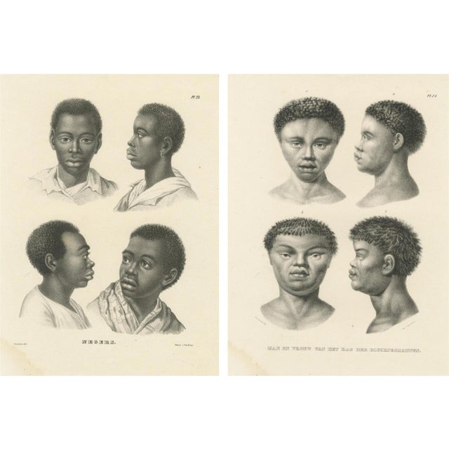 Brodtmann, African Peoples, 1827, Lithographs, Set of 2 For Sale