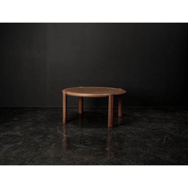 Geometric Coffee Table in Oak and Marble, 1960s For Sale - Image 6 of 18