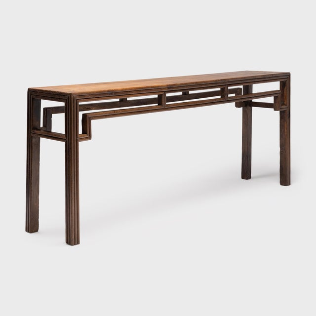 Traditional Chinese Reeded Leg Altar Table, C. 1800 For Sale - Image 3 of 5
