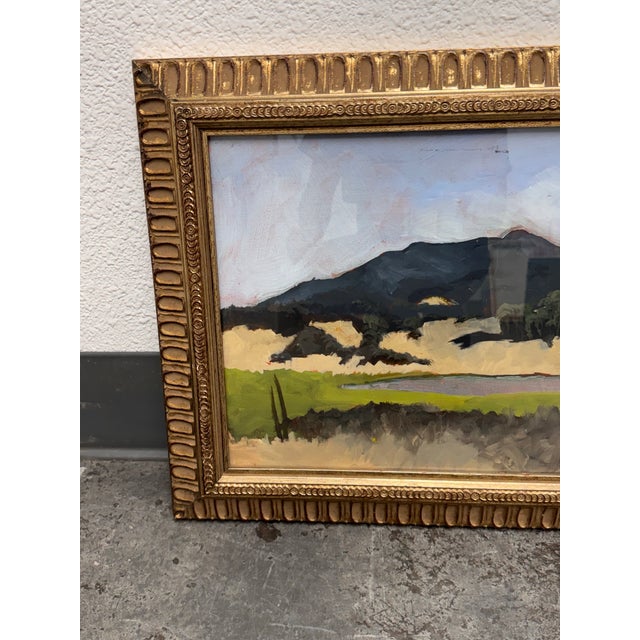 Expressionism Modernist Expressionist Landscape Framed Painting For Sale - Image 3 of 12