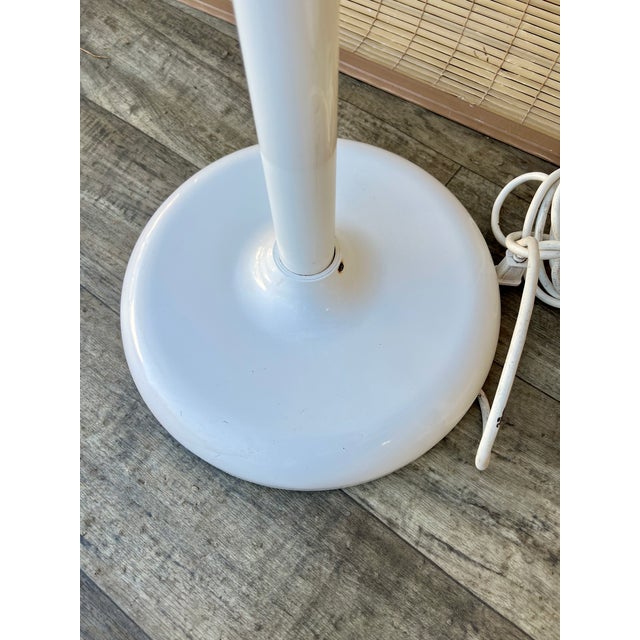 A Pair of Postmodern White Lollipop Floor Lamps. Circa 1980s For Sale - Image 9 of 18