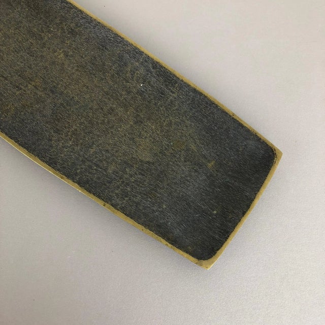 Large Brass Shell Plate Desk Element, Austria, 1950s For Sale - Image 9 of 17