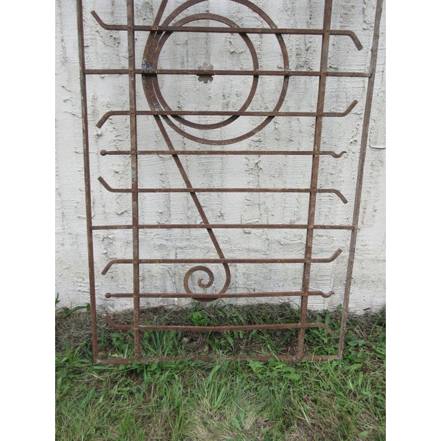 Victorian Antique Victorian Iron Gate or Garden Fence Element For Sale - Image 3 of 7