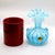 Mid-Century Murano Twin-Handled Latticino Art Glass Vase - Circa 1950s For Sale - Image 11 of 11