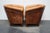 Animal Skin Vintage Dutch Cognac Leather Club Chairs, Set of 2 For Sale - Image 7 of 18