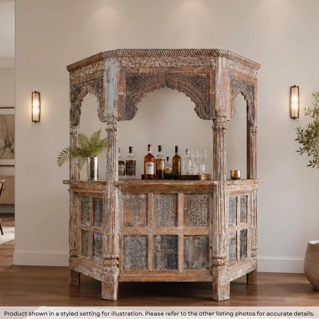 Dimensions: 76" W x 24" D x 83" H Features: • A rare piece and one of its kind exists • 100% solid wood construction •...