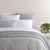Pine Cone Hill by Annie Selke Pick Stitch Grey Matelasse Coverlet, Twin For Sale