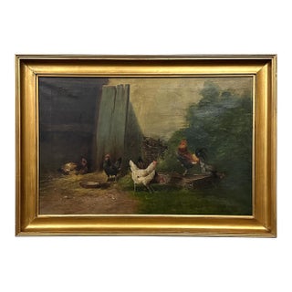 19th Century Framed Oil Painting on Canvas by Paul Henry Schouten (1864-1922) For Sale