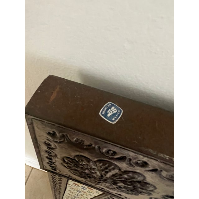1970s Mexican Tin Framed Mirror For Sale In Naples, FL - Image 6 of 9
