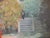 Textile Francis Smith Gilt Framed Figural Garden Signed Oil Painting Jardin For Sale - Image 7 of 10