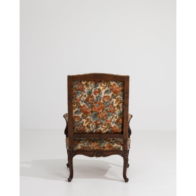 19th Century Louis XV Oak Armchair With Needle Point Upholstery For Sale In Greensboro - Image 6 of 12