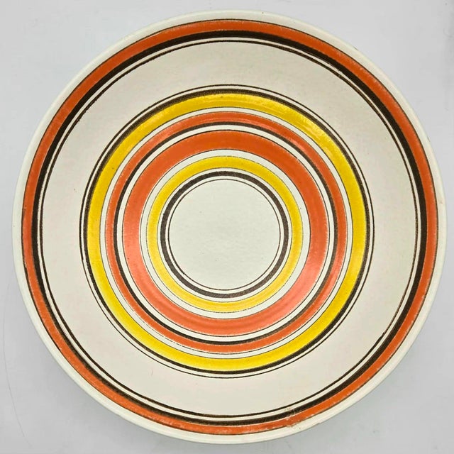 Cream 1970s Glazed Stoneware Bowl For Sale - Image 8 of 9