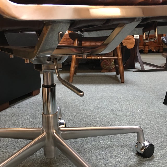 Restoration Hardware Oviedo Cocoa Leather Office Chair Chairish