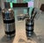A sophisticated and complete vintage barware collection featuring the striking and highly sought-after "Tuxedo Stripe"...