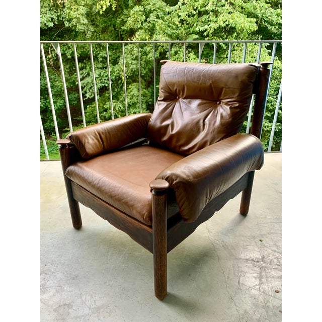 Brutalist Lounge Chair in the style of Sergio Rodrigues, 1960s For Sale - Image 9 of 15