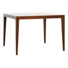 Mid-Century Danish Square Side Table in Rosewood by Severin Hansen for Haslev, 1960s For Sale