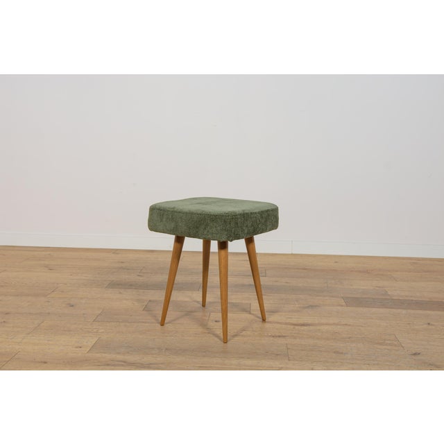 Mid-Century Modern Mid-Century Teak Stool, Poland, 1970s For Sale - Image 3 of 10
