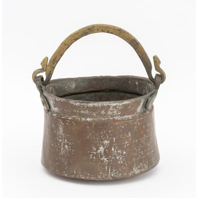 Antique Copper and Brass Cauldrons, 2 For Sale - Image 14 of 15