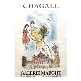 Paris Opera Maeght Poster by Marc Chagall For Sale