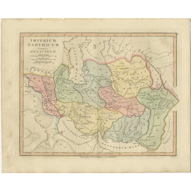 Parthian Empire Map of Arsacid Middle East and Bactria from Wilkinson, London, 1817 For Sale - Image 3 of 9