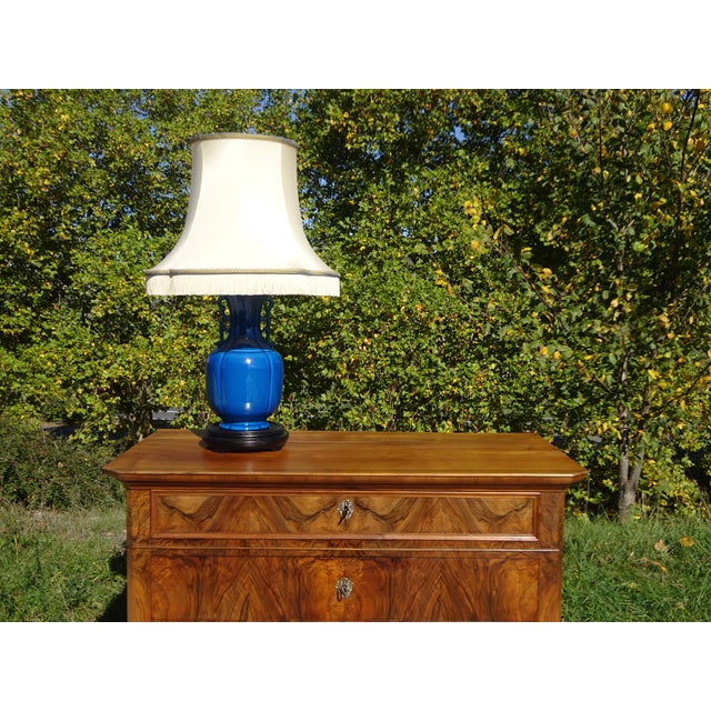 Large living room lamp that can reach up to 86 cm in height. Made in France at the Drimmer factory in Rodez, circa 1970s....