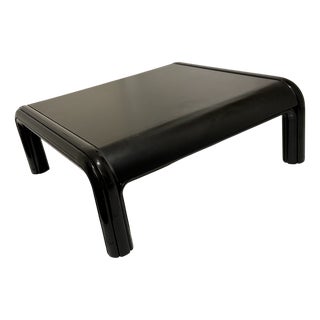 All Black Orsay Table by Gae Aulenti for Knoll International, 1970s For Sale