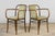 1950s Thonet Bentwood Armchairs in Willow Green Velvet – Pair For Sale - Image 17 of 18