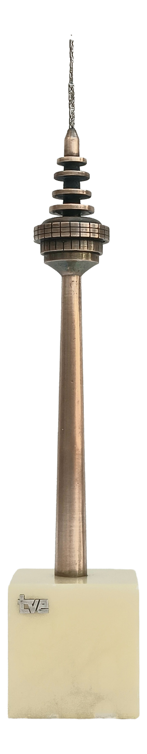 Spanish Torrespaña Pirulí Tower Antenna Figure, 1980s