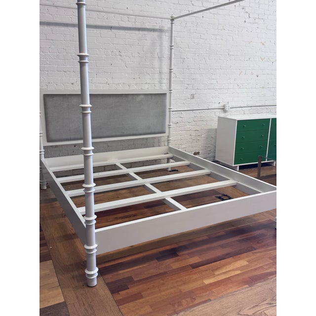 2010s California King Oly Studio Willa Canopy Bed Frame For Sale - Image 5 of 12