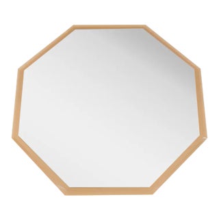 Hollywood Regency 2-Tone Hexagonal Mirror from Schöninger, 1970s For Sale