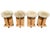 Bertu Cicely Modern Stool by Bertu in New Zealand Sheepskin and White Oak For Sale - Image 4 of 7