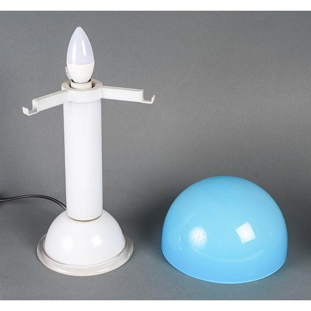 Blue Table Lamp by Marcello Furlan, 20th Century For Sale - Image 8 of 12