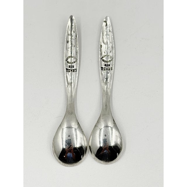 1990s Emilia Castillo "The Couple" Bisque Porcelain & Sterling Silver Salt Cellars - 4 pcs For Sale - Image 18 of 18