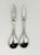 1990s Emilia Castillo "The Couple" Bisque Porcelain & Sterling Silver Salt Cellars - 4 pcs For Sale - Image 18 of 18