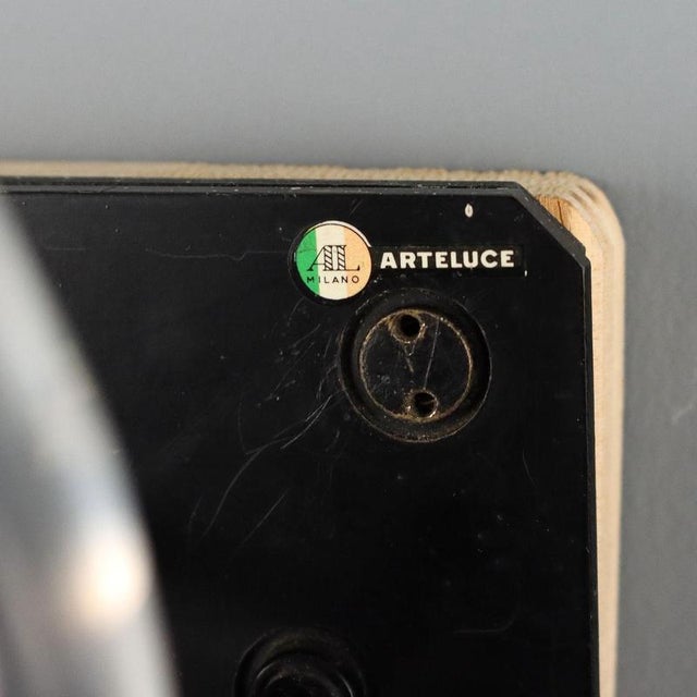 Black Model 237/3 Wall Light by Gino Sarfatti for Arteluce, Italy, 1960s For Sale - Image 8 of 9