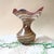 Brown Vintage Peacock Eye Vase in Glass, 1970s For Sale - Image 8 of 16