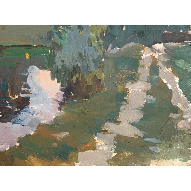 Impressionism River Landscape Oil Painting, Ukrainian Art, 1970s 46-62 For Sale - Image 6 of 6