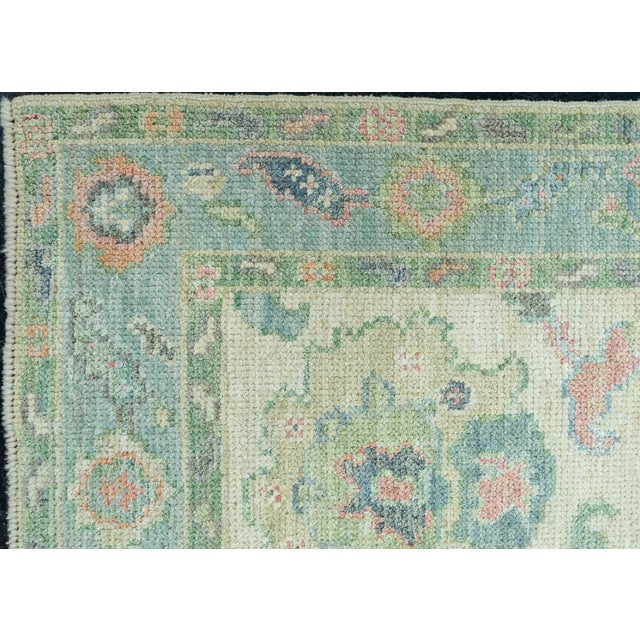 Early 21st Century Turkish Oushak Rug 2'2" x 6'2" #20226 For Sale - Image 5 of 8