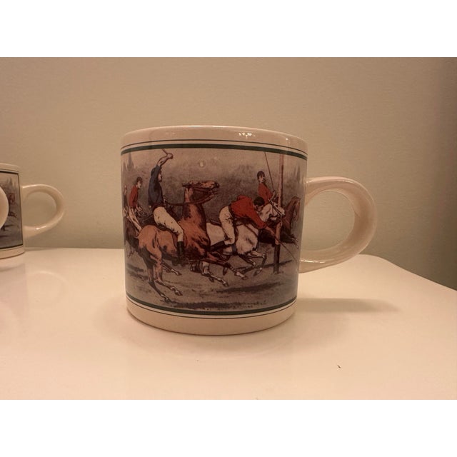 Set of 4 vintage equestrian mugs by Ralph Lauren. In original box and in very good condition - no fading chips or...