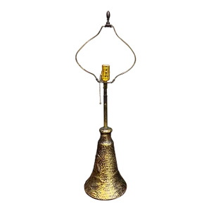 1970s Art Nouveau Faux Bronze Table Lamp